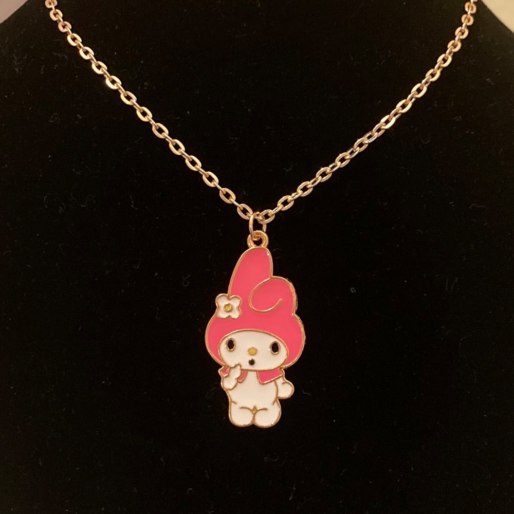 Handmade ROSE GOLD My Melody Pendant Necklace